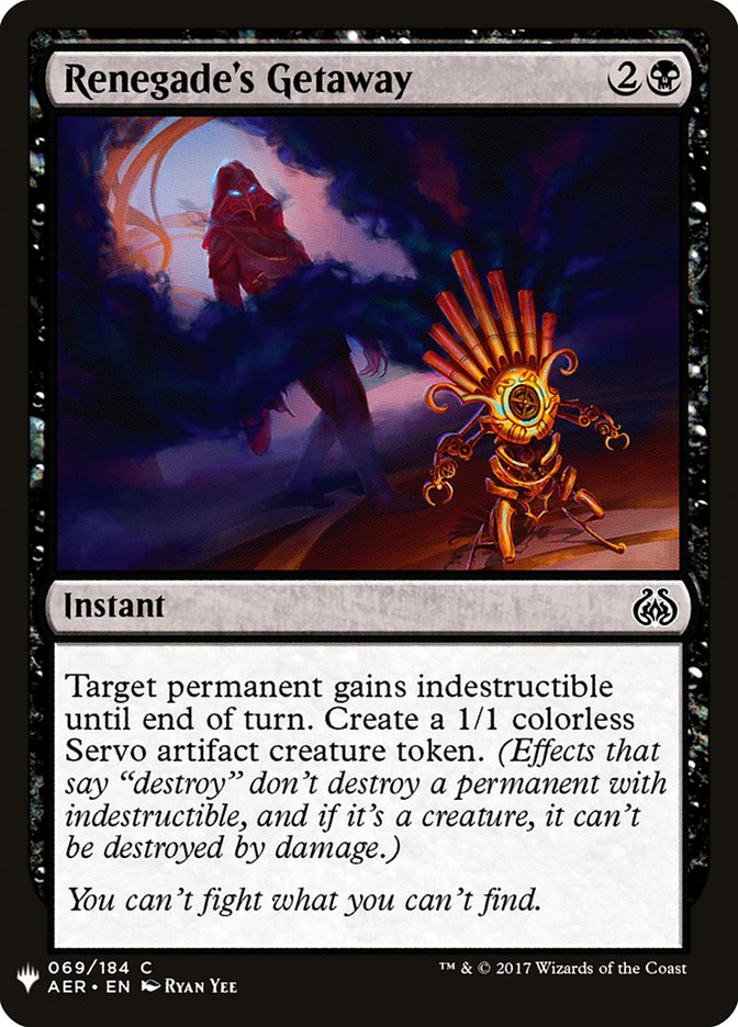 Escapada de renegado [Mystery Booster]