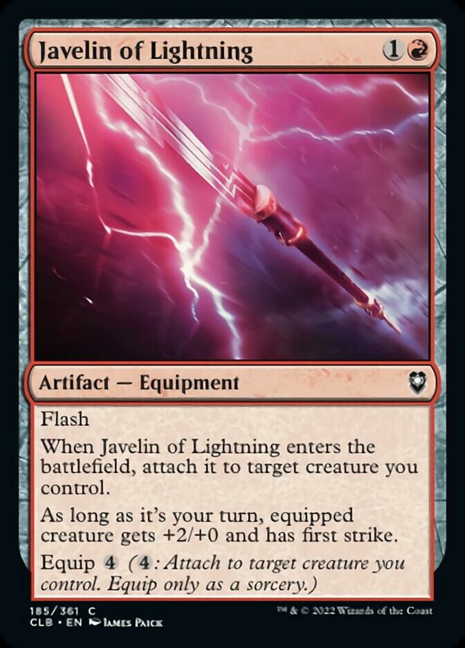 Javelot de foudre [Commander Legends: Battle for Baldur's Gate]