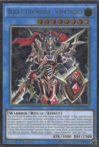 Soldado del Brillo Negro - Súper Soldado (UTR) [DOCS-EN042] Ultimate Rare