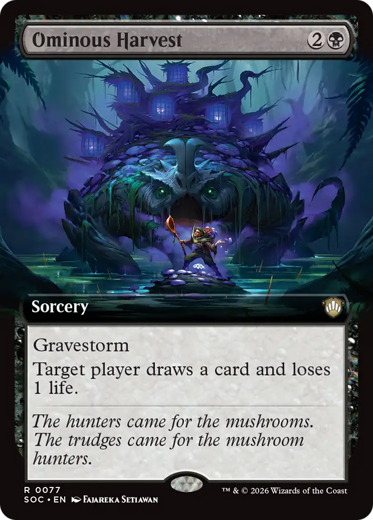 Cosecha ominosa (Arte extendido) [Secrets of Strixhaven Commander]