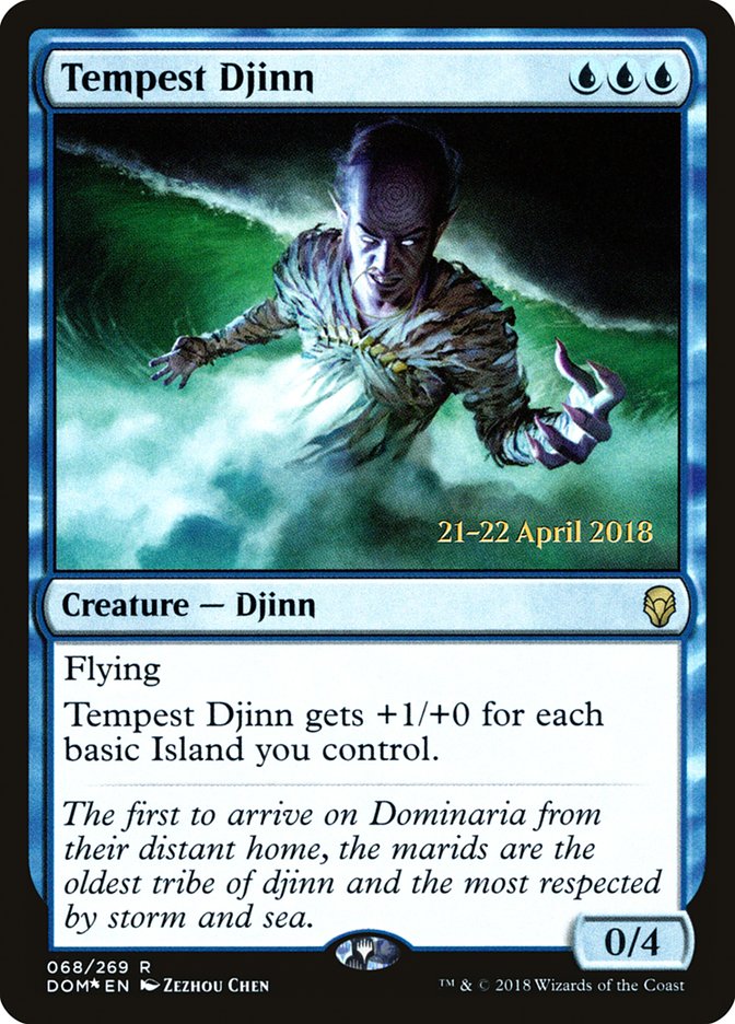 Djinn de la Tempestad [Promos de Prelanzamiento de Dominaria]