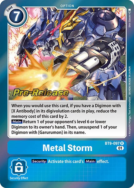 Metal Storm [BT9-097] [Promociones de prelanzamiento de X Record]