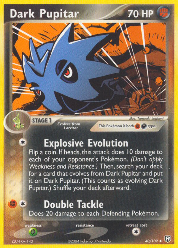 Pupitar Obscur (40/109) [EX: Retour de la Team Rocket]