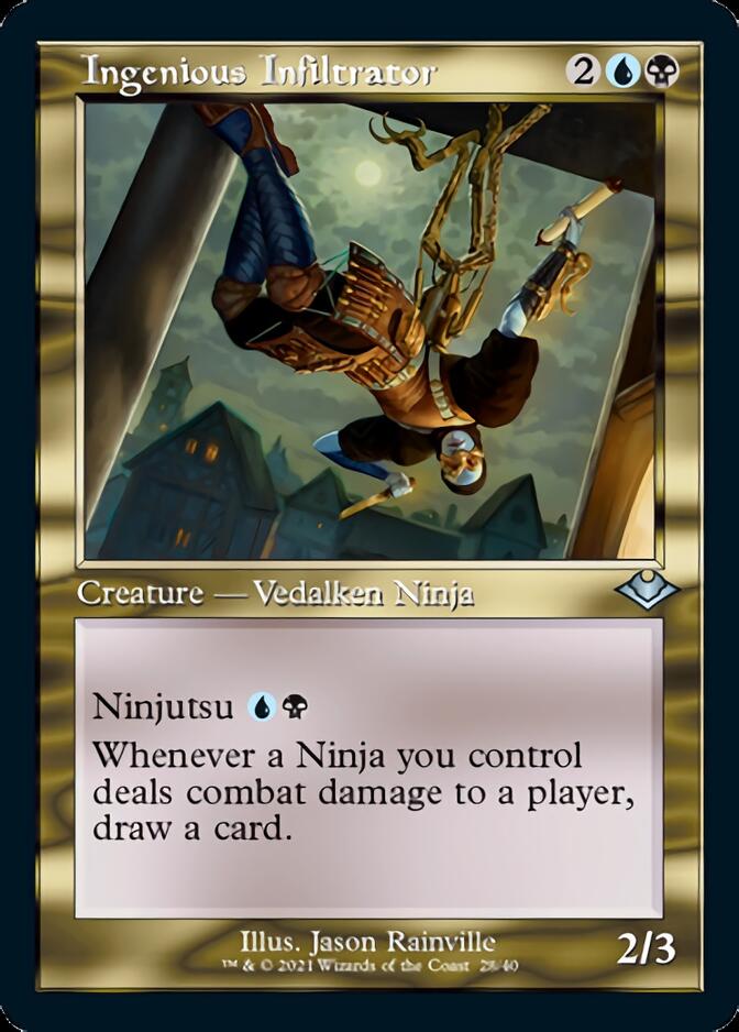 Infiltrateur ingénieux (gravure rétro, Premium) [Modern Horizons]