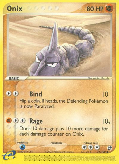 Onix (71/100) [EX: Tempête de Sable]