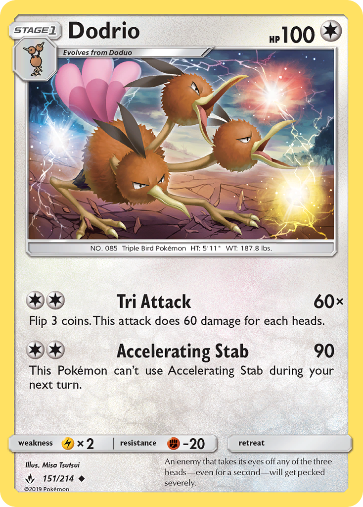Dodrio (151/214) [Sol y Luna: Lazos Indestructibles]