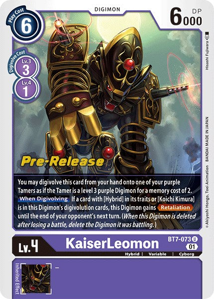 KaiserLeomon [BT7-073] [Cartas de prelanzamiento de Next Adventure]
