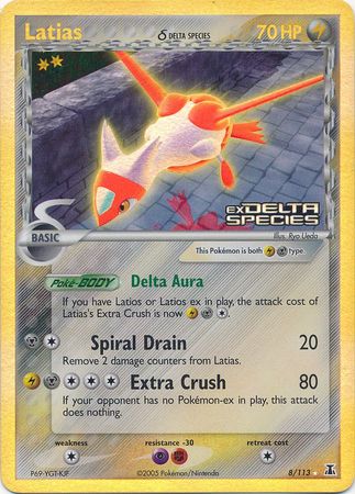 Latias (8/113) (Espèce Delta) (Estampillée) [EX: Espèce Delta]