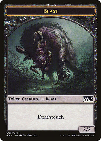 Ficha de Bestia (005/014) [Magic 2015 Tokens]