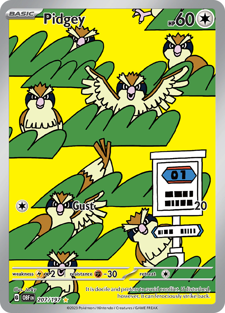 Pidgey (207/197) [Escarlata y Púrpura: Llamas Obsidianas]