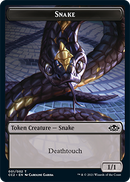 Serpent // Zombie Jeton recto-verso [Commander Collection: Black Tokens]
