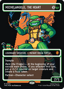 Michelangelo, le Cœur (0093) (Sans bordure) (Foil d'amplification) [Commander Tortues Ninja]