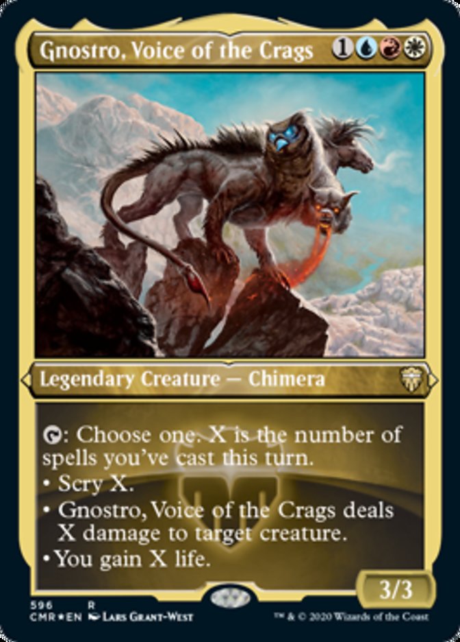 Gnostro, voix des falaises (Gravé) [Commander Legends]