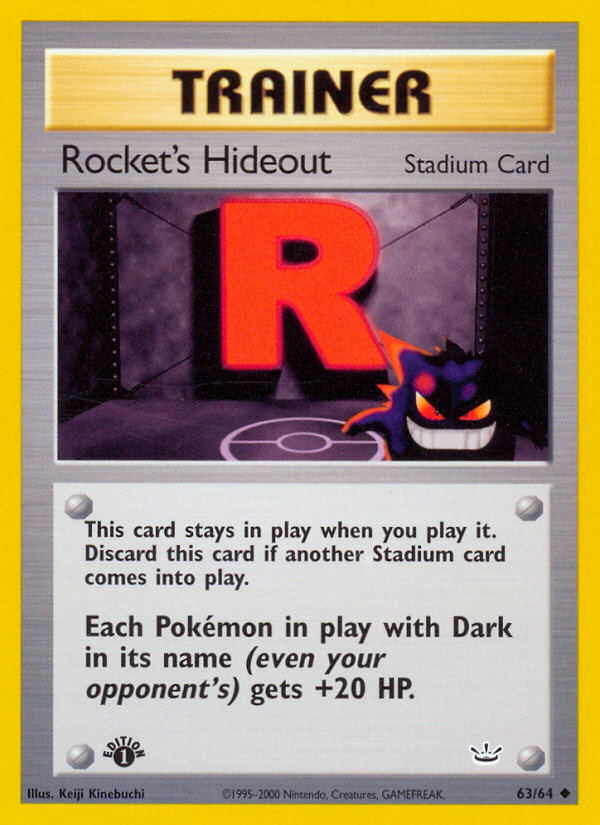 Guarida de Rocket (63/64) [Neo Revelation 1st Edition]