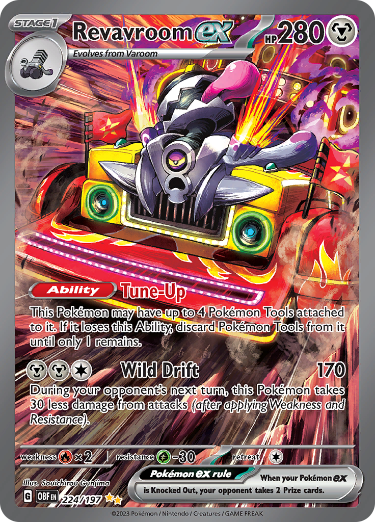 Revavroom ex (224/197) [Escarlata y Púrpura: Llamas Obsidianas]