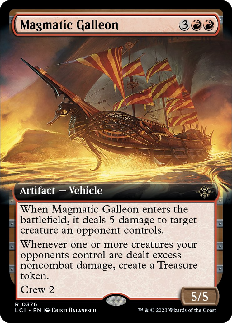 Galion magmatique (Illustration étendue) [Les Cavernes perdues d'Ixalan]
