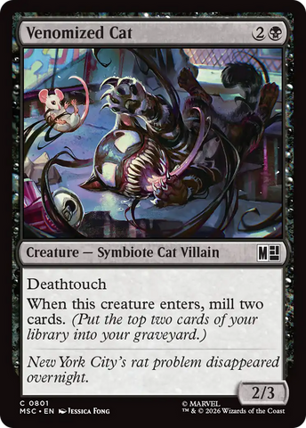 Gato Venomizado [Commander de Marvel Superhéroes]
