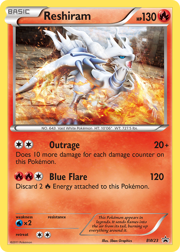 Reshiram (BW23) [Negro y Blanco: Promos de la estrella negra]