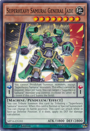 Samouraï Supralourd Général Jade [MP16-FR181] Commune