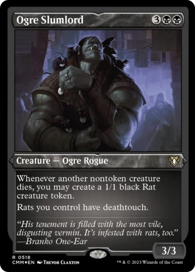 Seigneur des taudis ogre (gravure à l'acide) [Commander Masters]