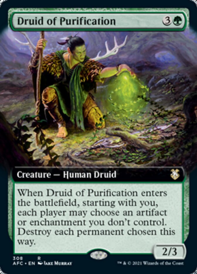 Druidesse de Purification (Illustration étendue) [Donjons & Dragons : Aventures aux Royaumes Oubliés Commander]