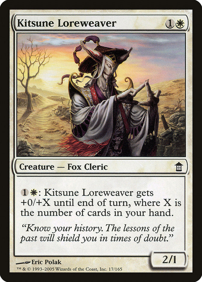 Kitsune Tejedora de Leyendas [Salvadores de Kamigawa]
