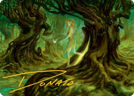 Carte artistique Dryade de Neverwinter (Signature estampée or) [Donjons & Dragons : Aventures dans les Royaumes Oubliés - Série artistique]