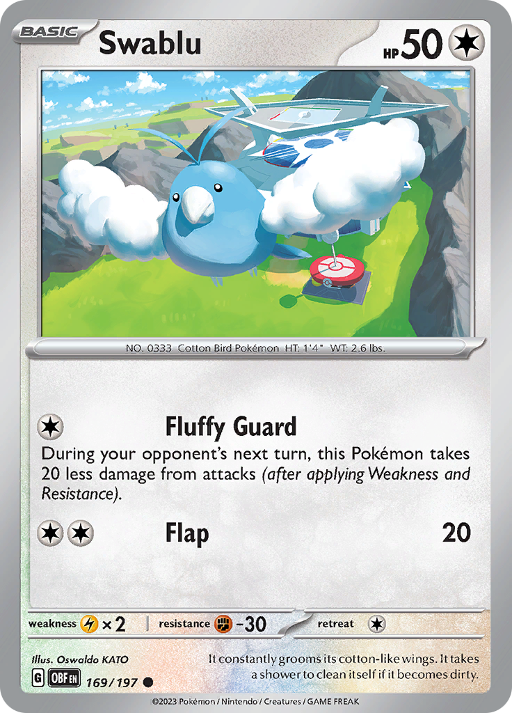 Swablu (169/197) [Escarlata y Púrpura: Llamas Obsidianas]
