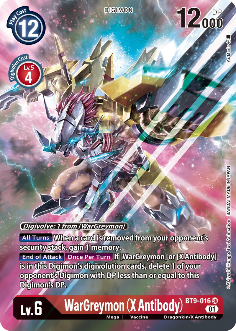 WarGreymon (X Antibody) [BT9-016] (Arte Alternativo) [X Record]
