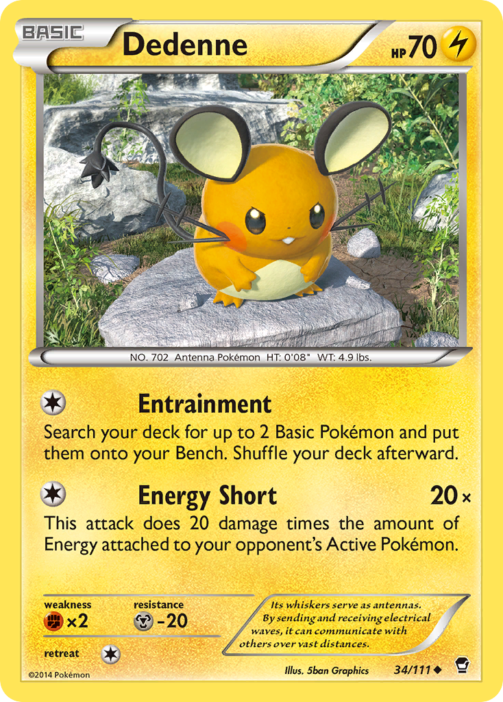 Dedenne (34/111) [XY : Poings Furieux]
