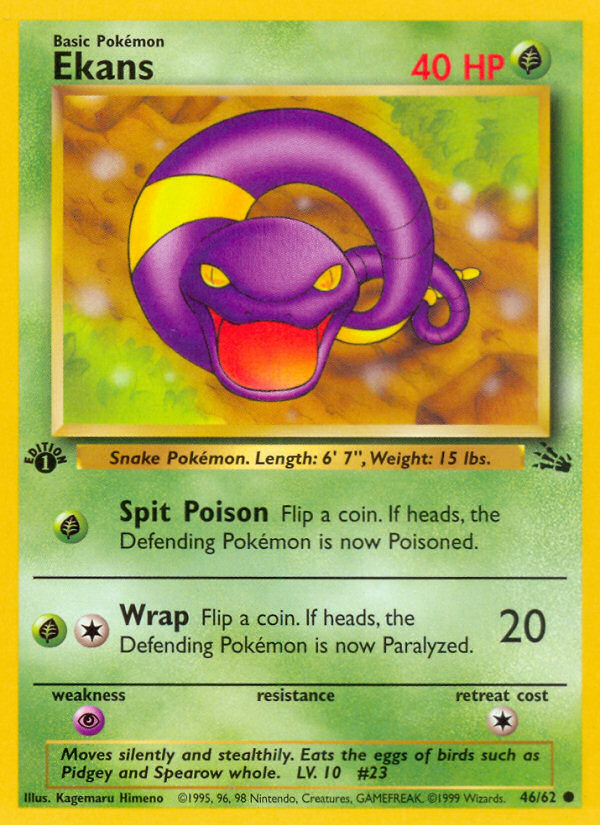 Arbok (46/62) [Fossile 1ère édition]