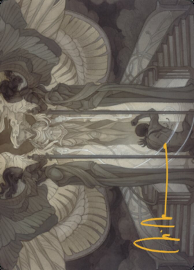Prière de Ligature - Carte d'art (Signature estampée or) [Série d'art Dominaria Uni]