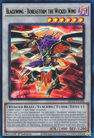 Blackwing - Boreastorm the Wicked Wind [MP23-EN188] Ultra Rara
