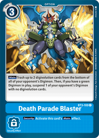 Death Parade Blaster [BT3-100] [Lanzamiento Special Booster Ver.1.5]