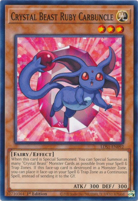 Bête Cristalline Carbuncle de Rubis [LDS1-FR092] Commune