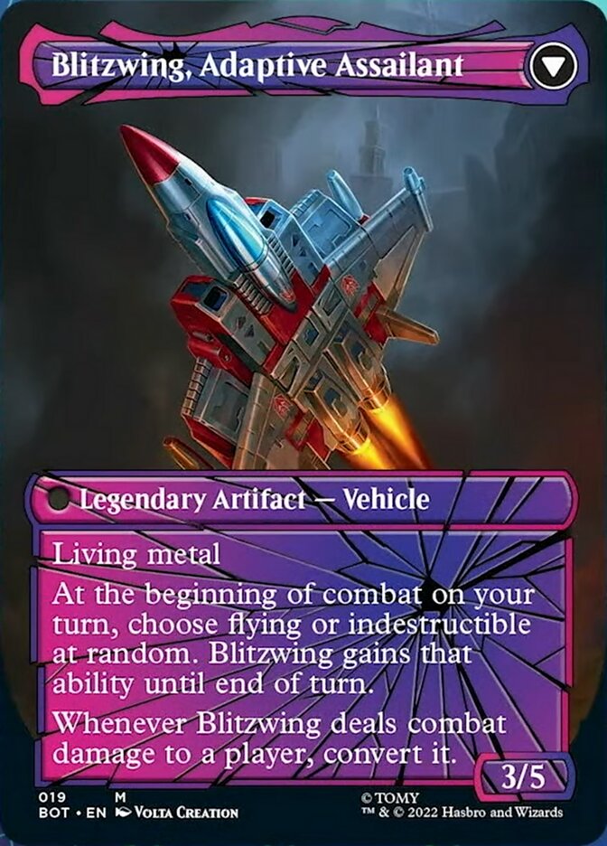 Blitzwing, Tourmenteur Cruel // Blitzwing, Assaillant Adaptatif (Verre Brisé) [Transformers]