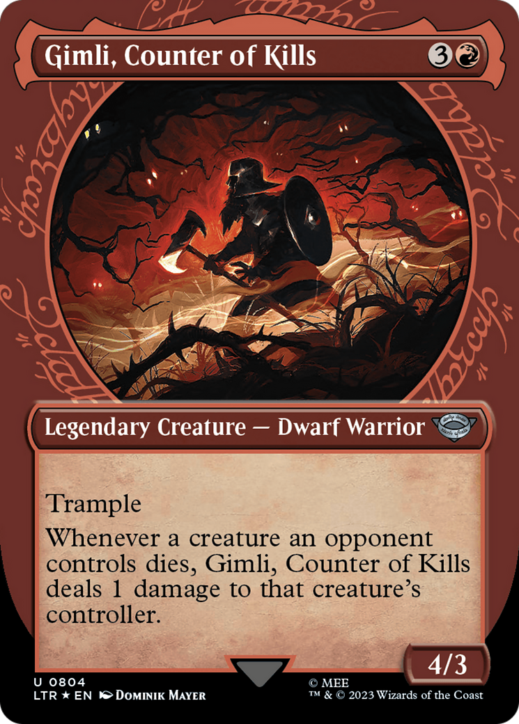 Gimli, compteur de victimes (Showcase) (Surge Foil) [Le Seigneur des Anneaux : Contes de la Terre du Milieu]