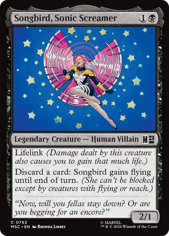 Pájaro Cantor, Gritón Sónico [Marvel Super Heroes Commander]
