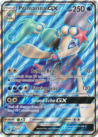 Primarina GX (SM39) (Carte géante) [Soleil et Lune : Promos Étoile Noire]
