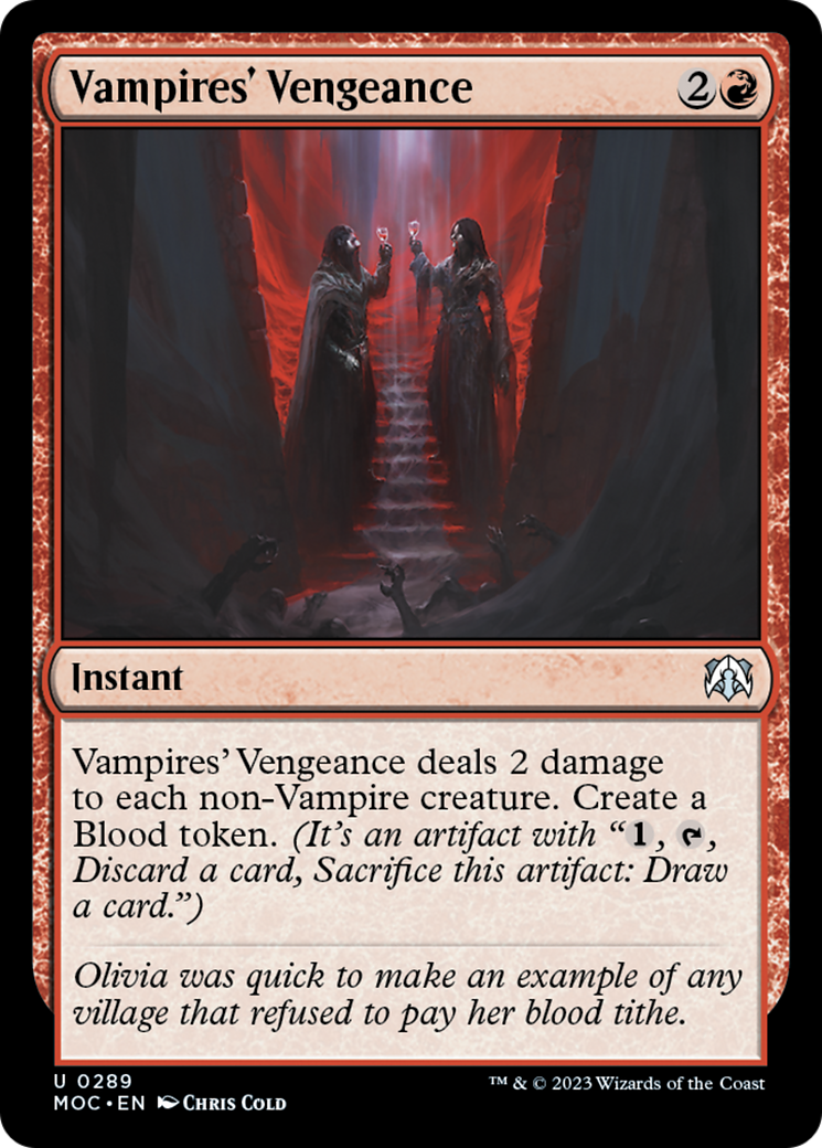 Venganza de los vampiros [Commander: Marcha de las Máquinas]