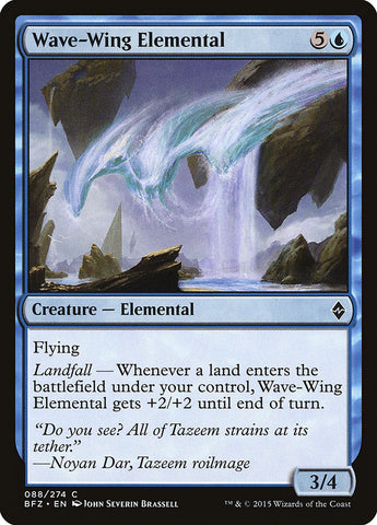 Elemental Alas Onduladas [Batalla por Zendikar]