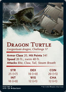 Carte illustrée Tortue-dragon [Série artistique Donjons & Dragons : Aventures dans les Royaumes oubliés]