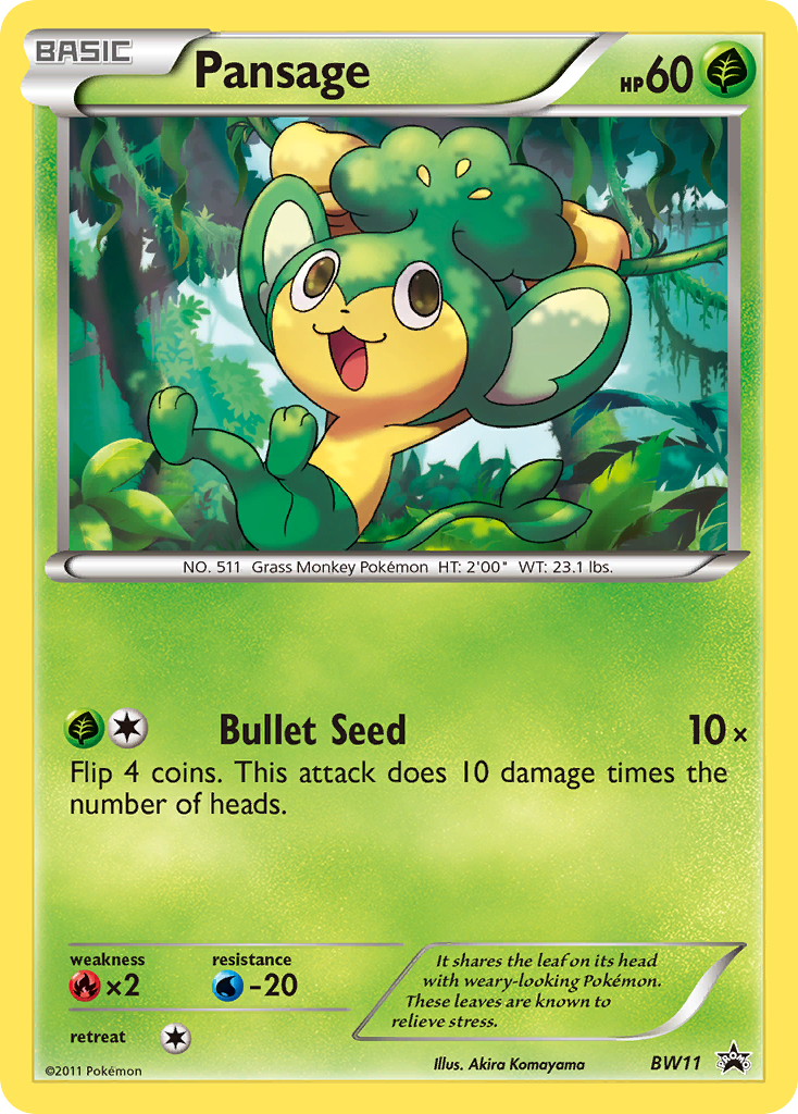 Pansage (BW11) [Negro y Blanco: Cartas de promoción de Estrella Negra]