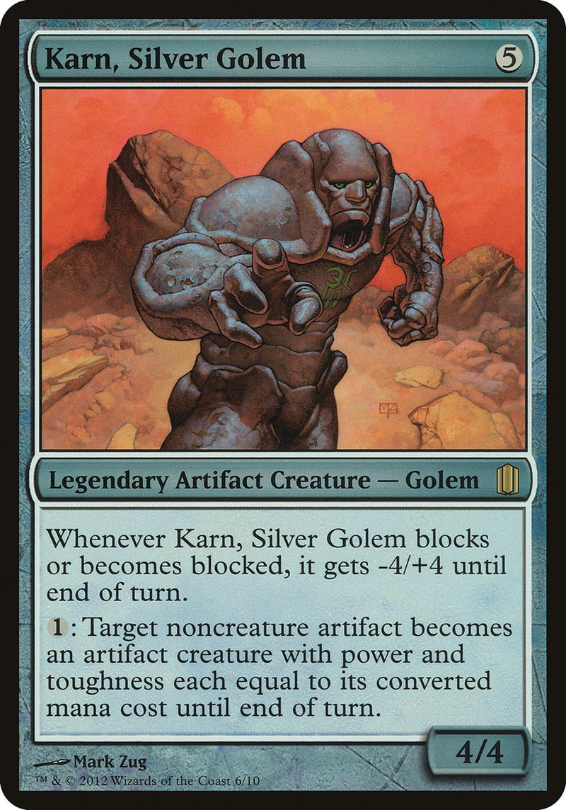 Karn, golem de plata (Tamaño grande) [Commander's Arsenal Tamaño grande]