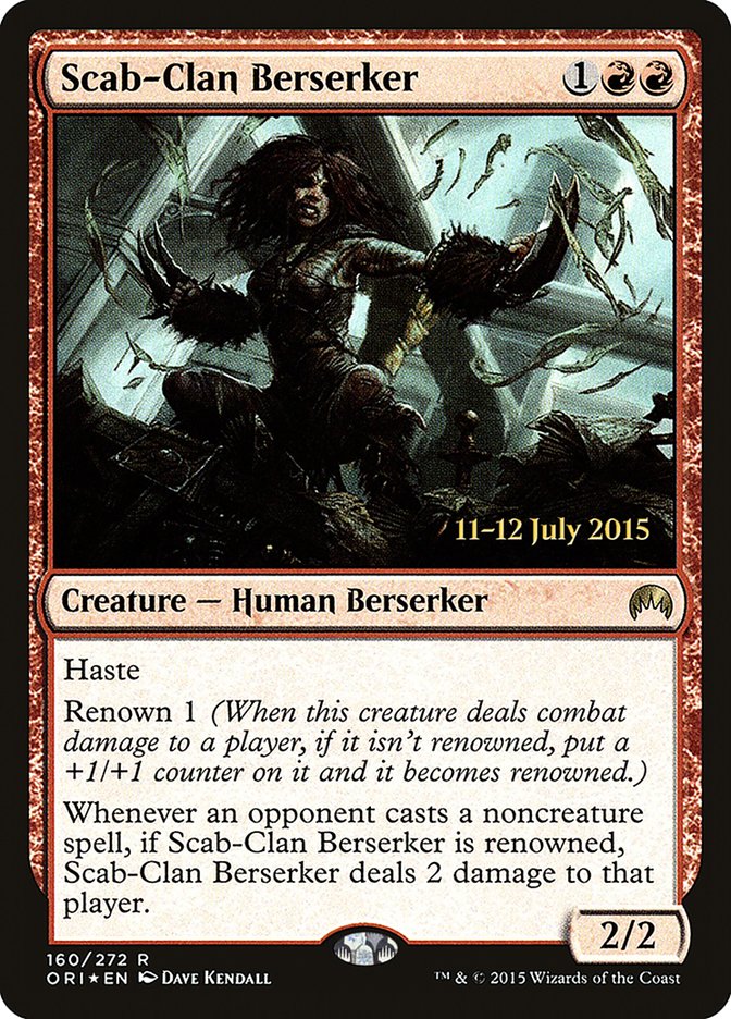 Berserker de la Tribu Fléau [Magic Origins Prerelease Promos]