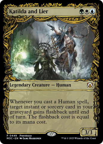 Katilda y Lier (Diversión plana de sobre de coleccionista) [Cartas promocionales de prelanzamiento de Commander de Marcha de las máquinas]