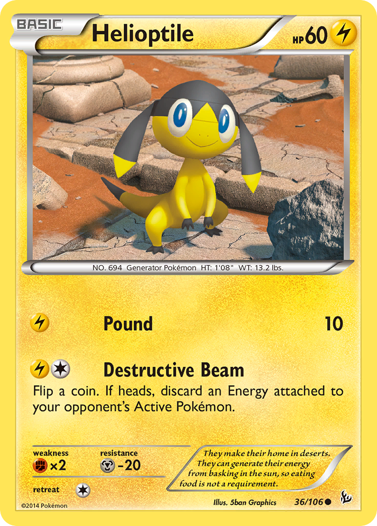 Helioptile (36/106) [XY: Étincelle]