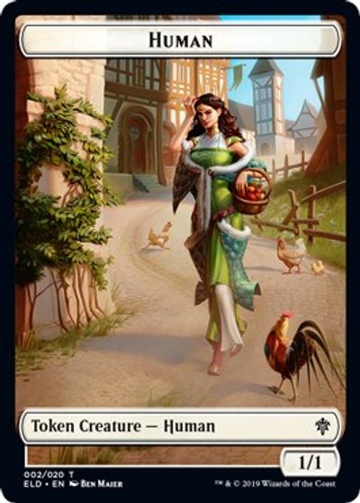 Humain // Insecte Jeton recto-verso [Tokens des Decks Challenger 2021]