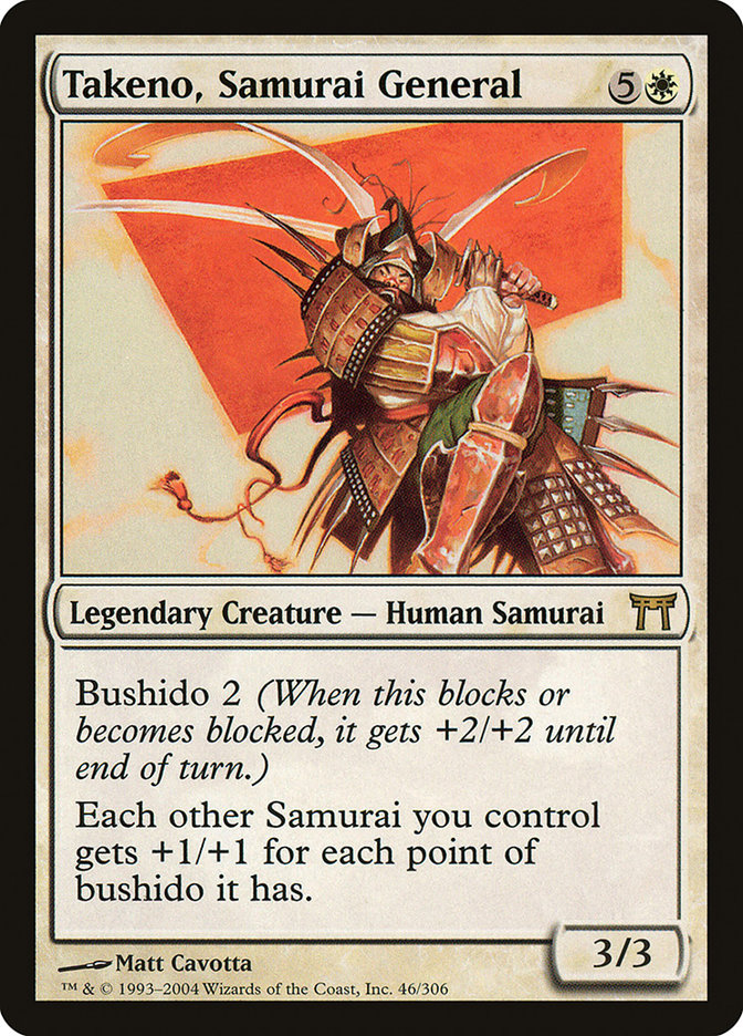 Takeno, général samouraï [Champions de Kamigawa]