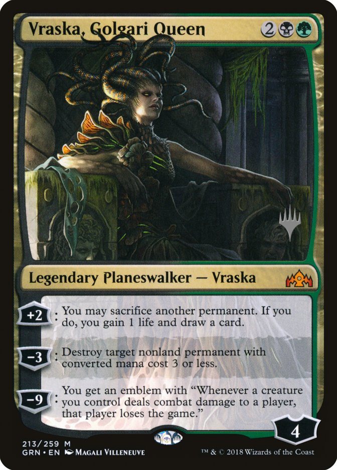Vraska, reine des Golgari (Booster promo) [Promos de Guildes de Ravnica]